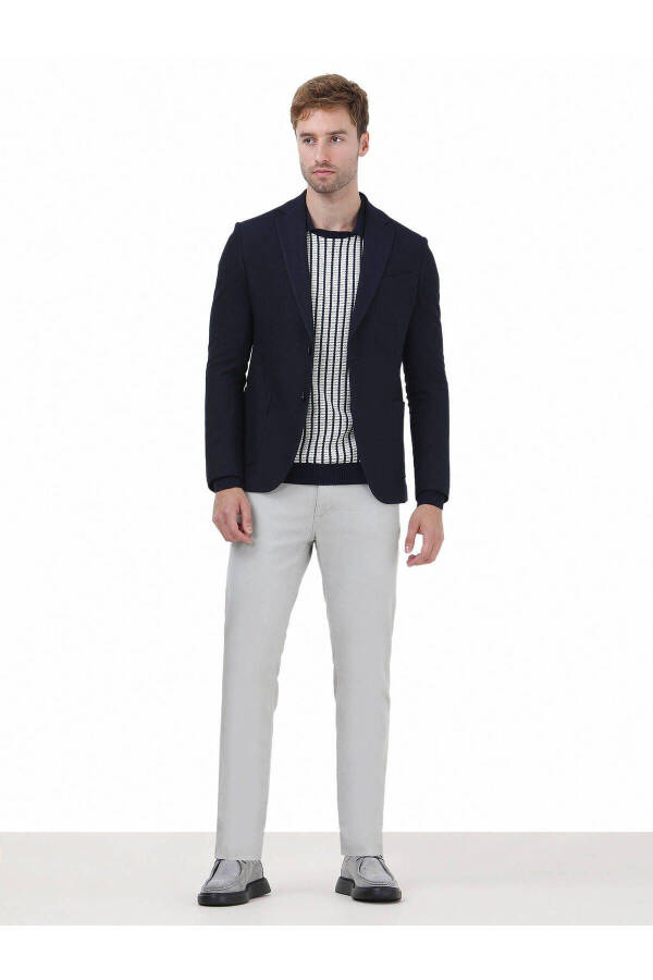 Navy Modern Fit Jacket - 1