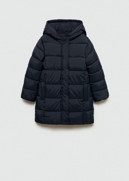 Navy quilted anorak - 7