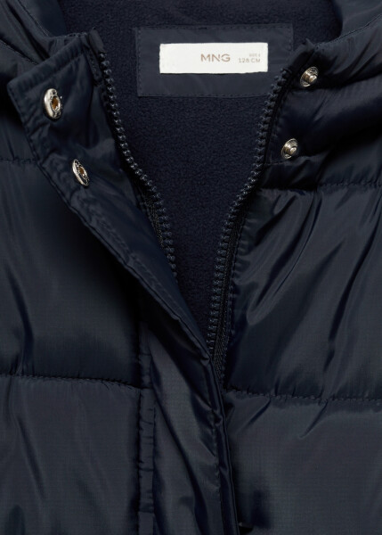 Navy quilted anorak - 10