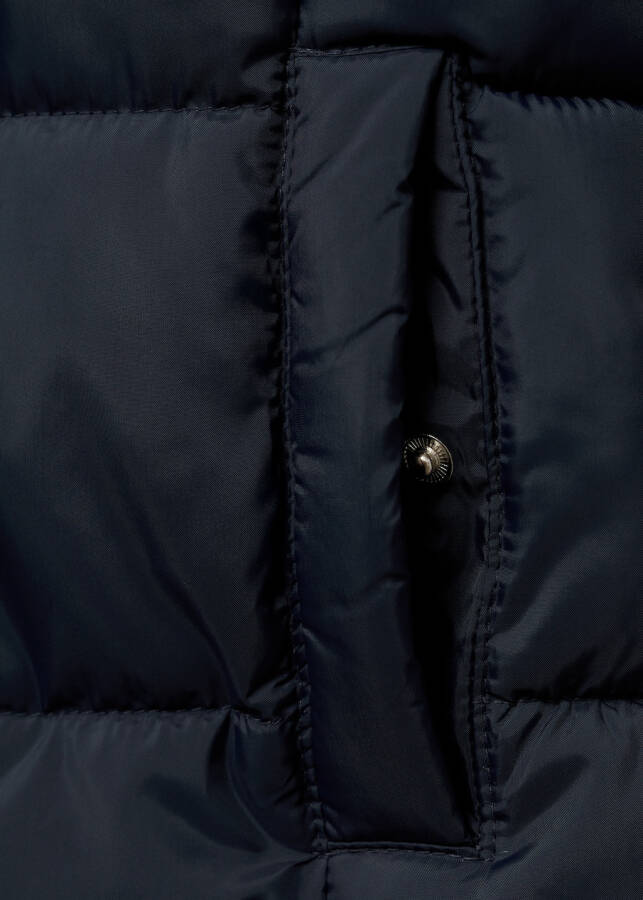 Navy quilted anorak - 12