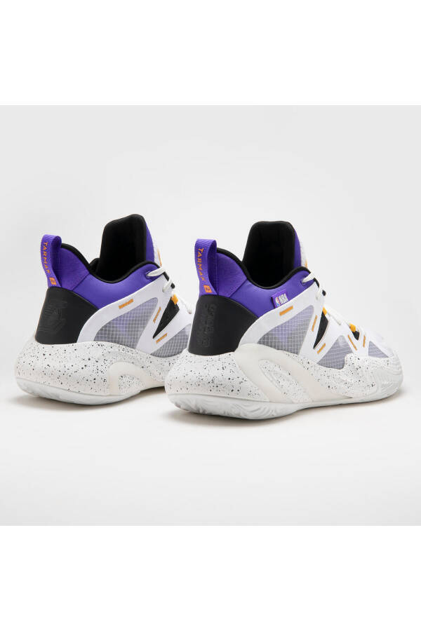 NBA Los Angeles Lakers Adult Basketball Shoe - White - 900 Mid-3 - 37