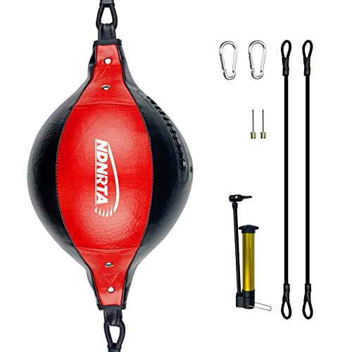 NDNRTA Double End Bag, (Classic Style Upgraded), Improve Reaction Speed, Boxing Equipment, Durable, Double End Punching Bags, Home Gym, Floor to Ceiling, for Boxing (Shipped from The U.S) - 1