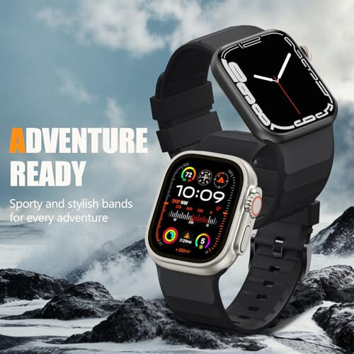 Negatta Silikon Sport Band Apple Watch 49mm 45mm 44mm 42mm bilan mos keladigan erkaklar va ayollar uchun, iWatch Ultra 2 SE Series 9 8 7 6 5 4 3 2 1 uchun yumshoq nafas oladigan bilaguzuk almashtirish lentasini - 18