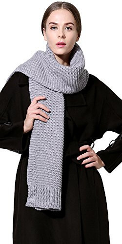 NEOSAN Women Men Winter Thick Cable Knit Wrap Chunky Warm Scarf - 1