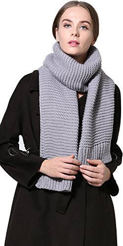 NEOSAN Women Men Winter Thick Cable Knit Wrap Chunky Warm Scarf - 3