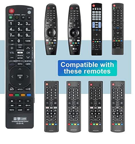 Nettech New LG AKB72915239 Universal Remote Control for All LG Brand TV, Smart TV - 1 Year Warranty(LG-23+AL) - 9