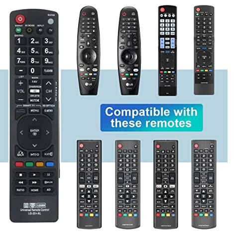 Nettech New LG AKB72915239 Universal Remote Control for All LG Brand TV, Smart TV - 1 Year Warranty(LG-23+AL) - 9