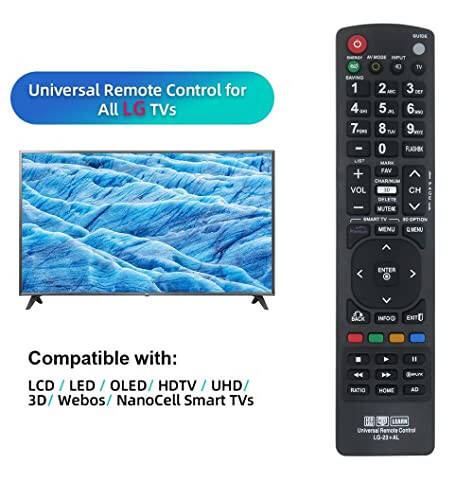 Nettech New LG AKB72915239 Universal Remote Control for All LG Brand TV, Smart TV - 1 Year Warranty(LG-23+AL) - 10