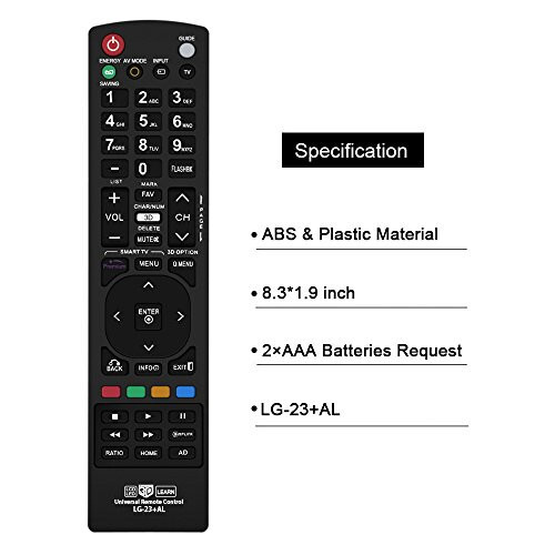 Nettech Новый LG AKB72915239 Универсальный Пульт ДУ для всех телевизоров LG, Smart TV - 1 год гарантии (LG-23+AL) - 6