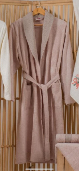 Nevresim Dünyası Bamboo Single Robe Beige - 1