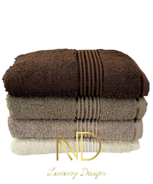 Nevresim World Cotton 4-Piece Towel Set Coffee (ND) - 2