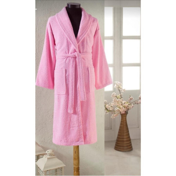 Nevresim World Cotton Single Bathrobe Pink - 3