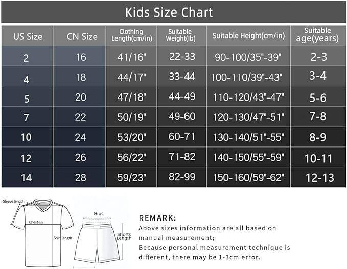 New #7 Youth Size Soccer Jersey for Boys Girls Uniform with Doll Kids Football Shirt Gift Set - 6