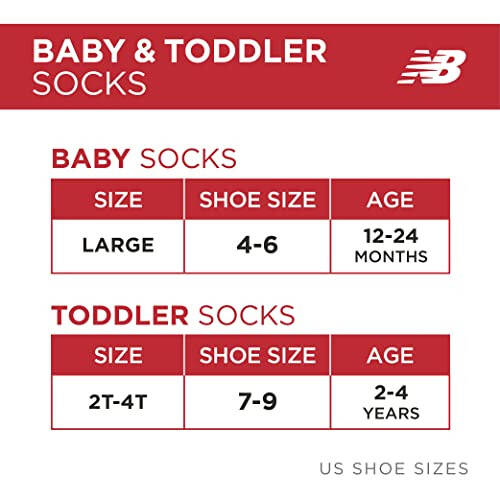 New Balance Baby Boys' Socks - 12 Pack Quarter Cut Non-Skid Gripper Socks (Infant/Toddler) - 4