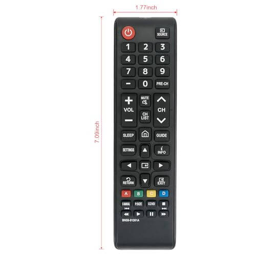 New BN59-01301A Replaced Remote fit for Samsung TV N5300 NU6900 NU7100 NU7300 Series UN32N5300 UN32M4500 UN43NU6900 UN55NU6900 UN65NU6900 UN40NU7100 UN43NU7100 UN49NU7100 UN50NU7100 UN55NU7100 - 5