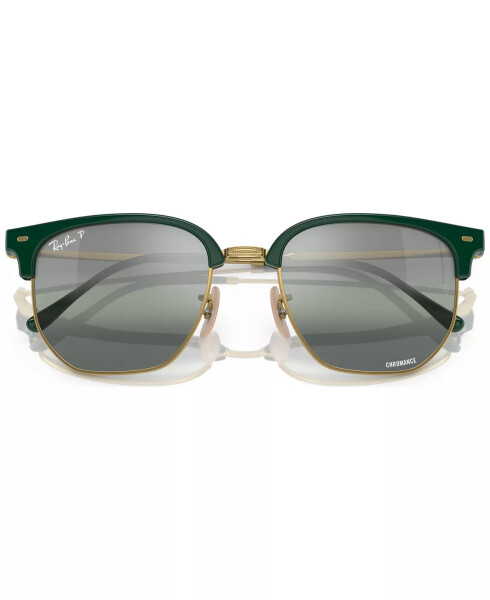 New Clubmaster Polarized Sunglasses, RB4416 Green on Arista - 12