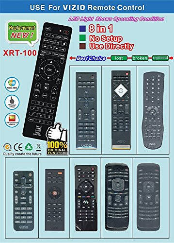 New Nettech XRT100 Universal Remote Control for All VIZIO Brand TV, Smart TV - 1 Year Warranty - 5