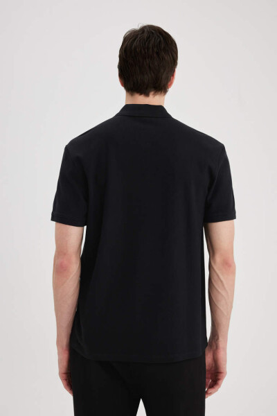 New Regular Fit Short Sleeve Polo Shirt Black - 16