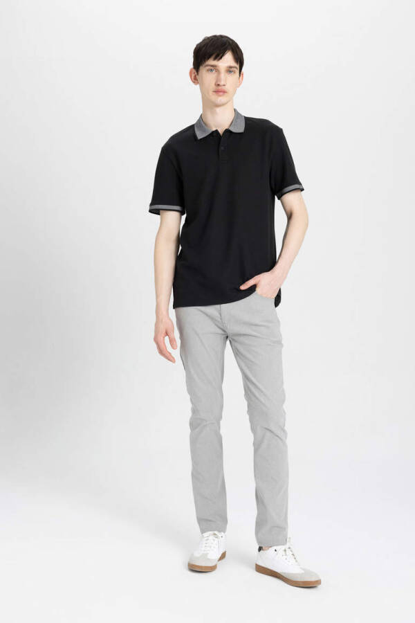 New Regular Fit Short Sleeve Polo Shirt Black - 2