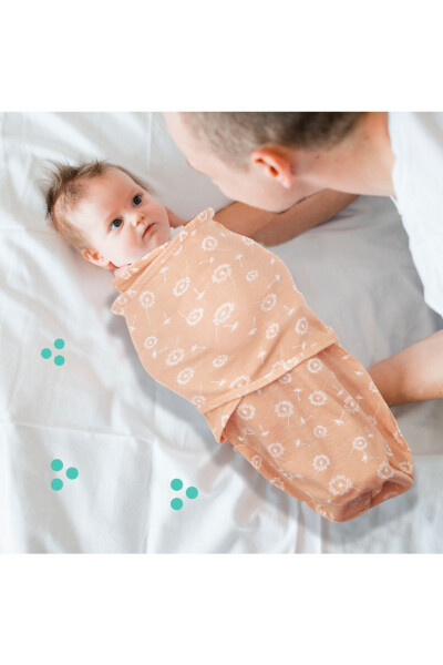 New Season 0-4 Months Patterned Colorful Velcro Ready Baby Cotton Swaddle 100% Cotton (EOKO TEX CIF CERTIFIED) - 13