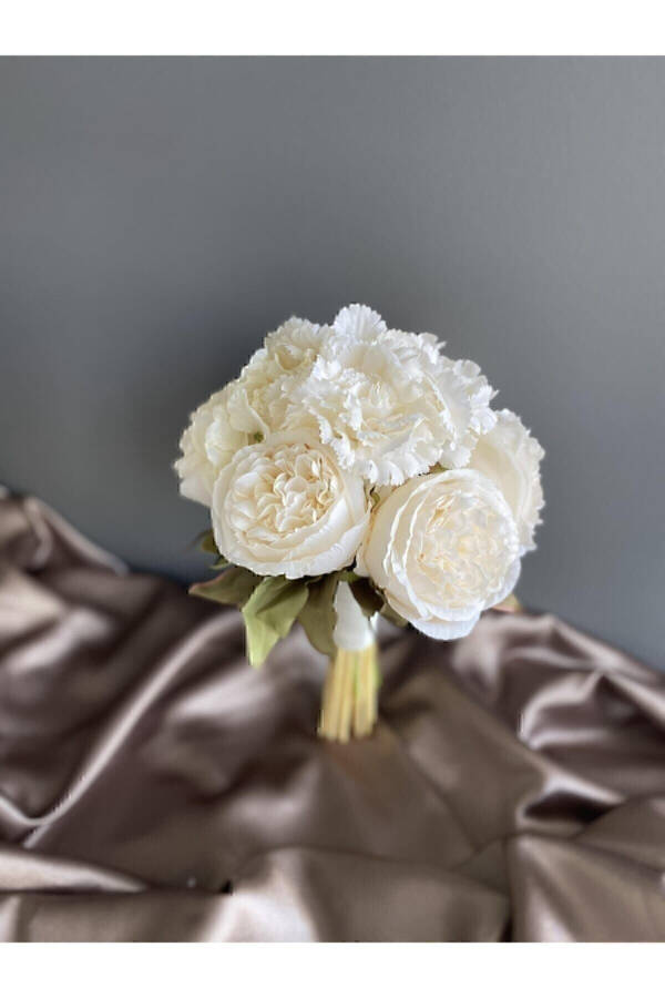 New Season Cream Peony Carnation Bridal Flower-corsage-bridal Bouquet 2 Piece Set - 29