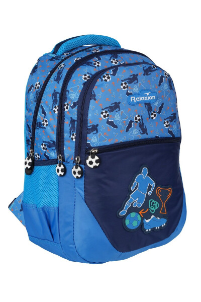 New Season Relaxion Football Figured Elementary School Backpack and Lunch Bag - 2