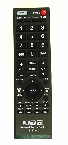 New Toshiba CT-90325 Universal Remote Control for All Toshiba Brand TV, Smart TV - 1 Year Warranty(TS-12+AL) - 1