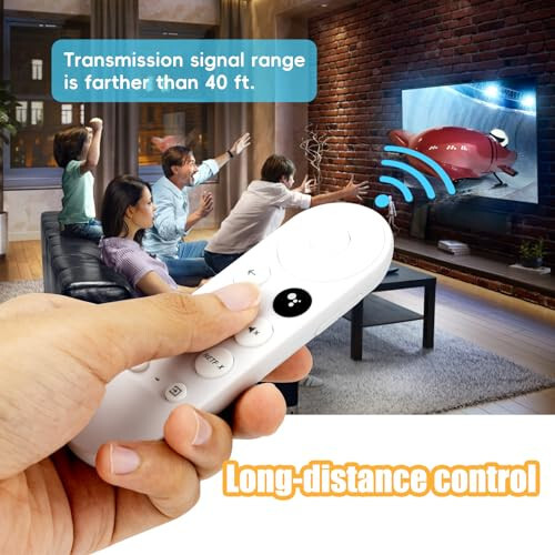 New Universal Remote Control Compatible with Google Chromecast 4k Snow(Remote Control ONLY), Voice Remote Control for G9N9N/GA01409-US/GA01919-US/GA01920-US/GA01923-US/GA02463-US/GA02464-US - 4