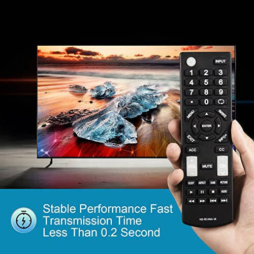 New Universal Replacement Remote Control Fit for All Insignia TVs One Year Warranty - 2