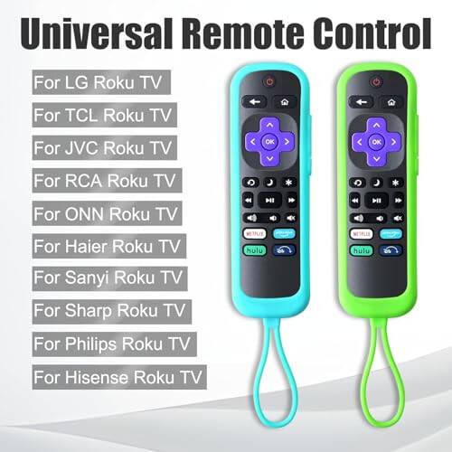 New Universal TV Remote Controls Exclusively for Roku TV, Compatible with TCL, Hisense, Onn, Sharp, Element, Westinghouse, and Philip Roku Serie Smart TVs (Not for Roku Stick or Box) (Pack of 2) - 3