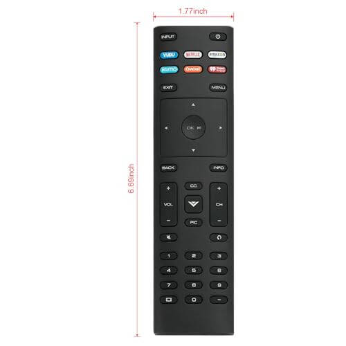 New XRT136 Remote Control Replacement fit for Vizio SmartCast TV D24f-F1 D32f-F1 D43f-F1 D43f-F1 D50f-F1 E43-E2 E48u-D0 E50-E1 E50-E3 E50u-D2 E50x-E1 E55u-D2 V605-G3 V435-G0 V555-G1 - 4