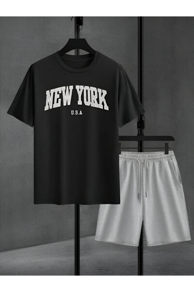 New York Printed Shorts & T-shirt Set - 1