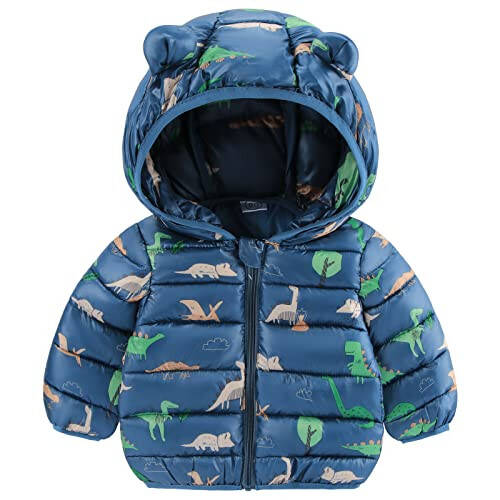 Newborn baby boy girl jacket winter clothes sweater outfit toddler puffer coat - 1