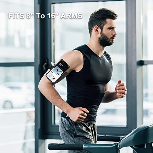 Newppon Cell Phone Running Armband: Airpods Pro Holder & 360° Rotatable Universal Arm band Case for iPhone 14 13 12 11 Pro Max Plus Samsung Galaxy S23 S22 Ultra Edge Note Pixel for Workout Exercise - 6