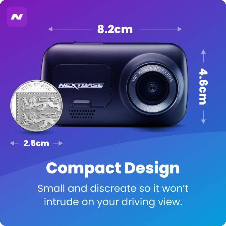 Nextbase 222XR 1080p Dash Cam + Rear Cam HD - Parking Mode, Night Vision, Automatic Loop Recording and File Protection - 6