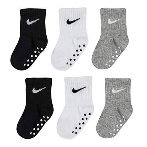 Nike Baby Boys' Toddler Kids Ankle Gripper Socks (3 Pairs) - 7