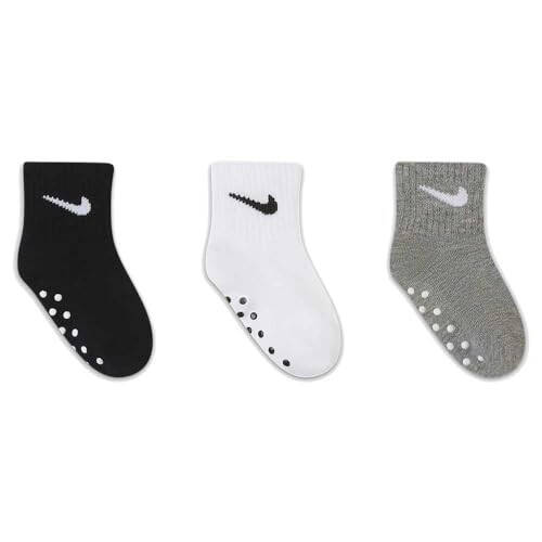 Nike Baby Boys' Toddler Kids Ankle Gripper Socks (3 Pairs) - 2