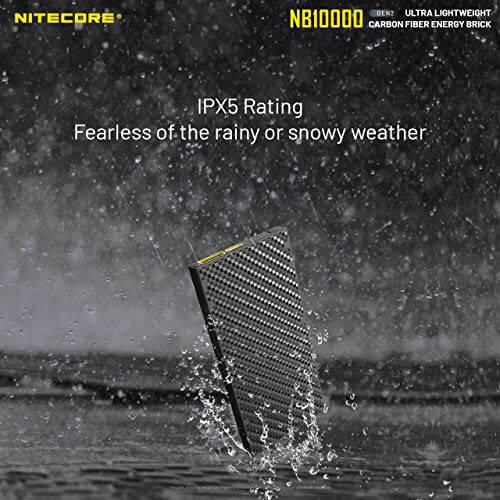 Nitecore NB10000 GEN 2 Ultra İnce 10000mAh Hızlı Şarj Güç Bankası, Telefonlar, Başlık Lambaları LifeMods İçin USB ve USB-C Çift Çıkışlı ve Kablolu, Mini Çok Amaçlı Anahtarlık COB El Feneri ile Birlikte - 7