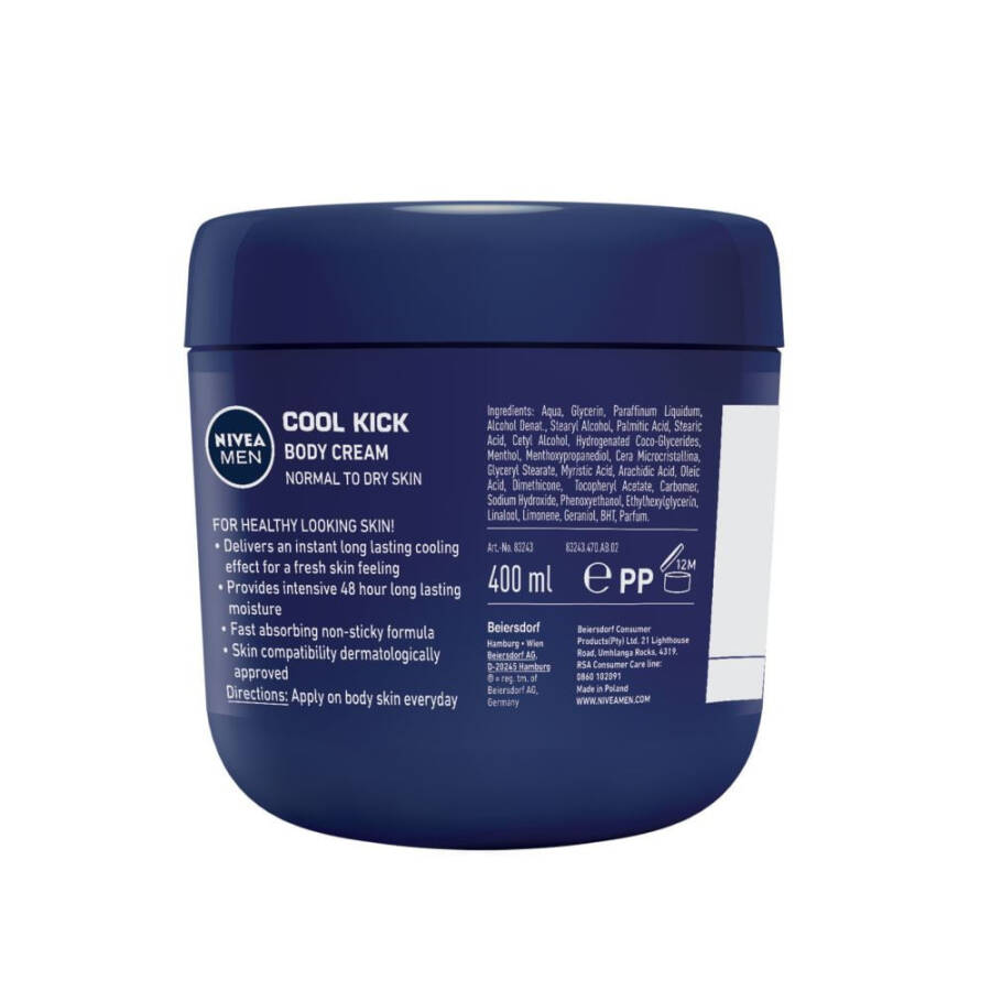 Nivea Men Cool Kick Vücut Kremi 400 ml (13.5 oz) - 3