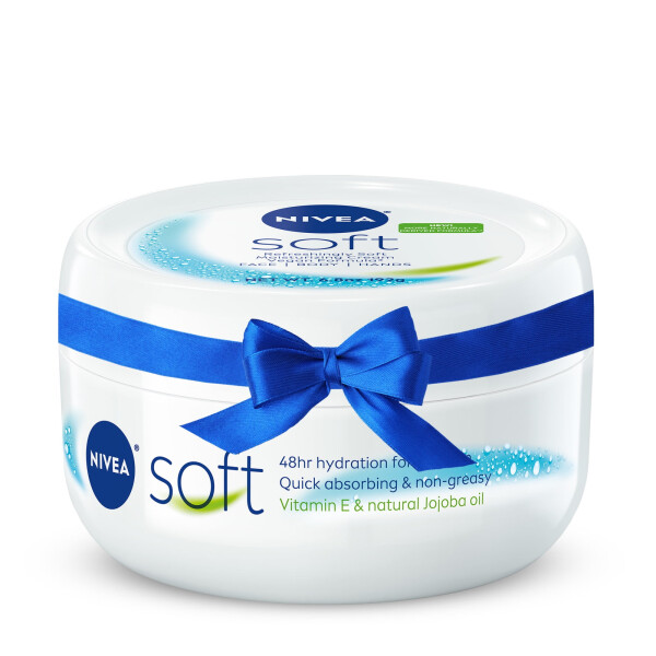 NIVEA Soft Refreshingly Soft namlovchi krem yuzi, tanasi va qo'llar uchun, 192 g quti - 1