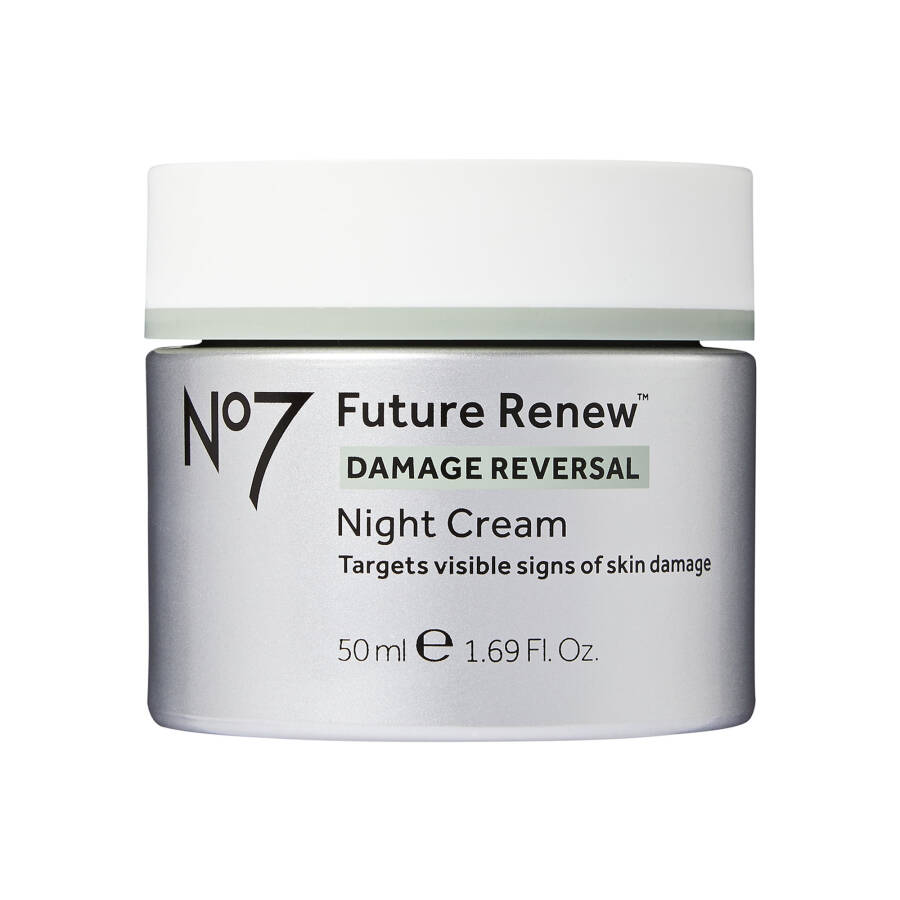 No7 Future Renew Damage Reversal Night Cream Face Moisturizer с пептидами Pepticology™, для всех типов кожи, 1,69 унции - 1