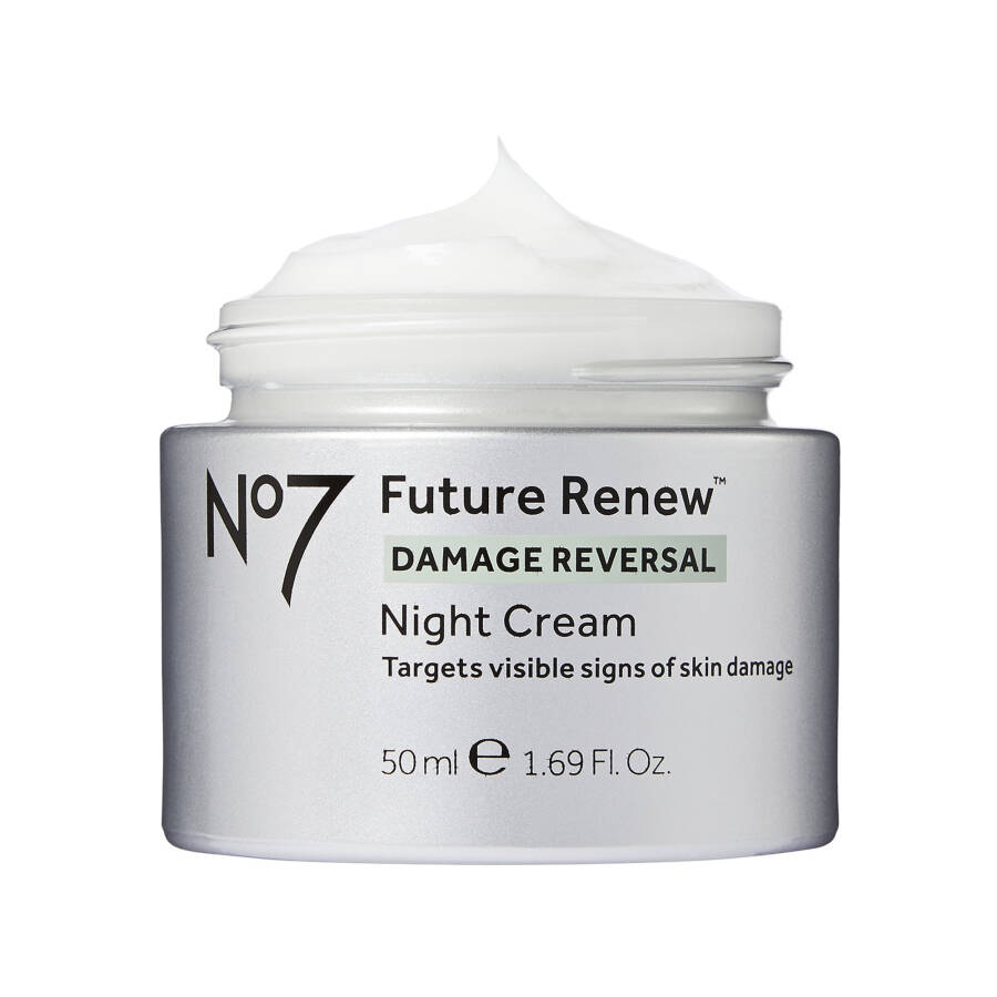 No7 Future Renew Damage Reversal Night Cream Face Moisturizer с пептидами Pepticology™, для всех типов кожи, 1,69 унции - 6