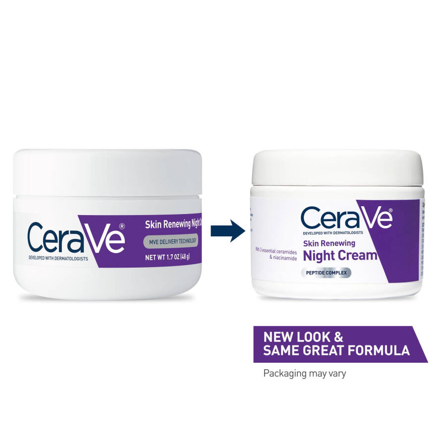 Ночной крем для лица CeraVe Skin Renewing с пептидным комплексом и гиалуроновой кислотой для всех типов кожи, 50 мл - 2