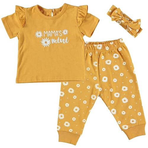 Nohut Bebek Kız Giysileri Yenidoğan Jogger Layette Seti - 21