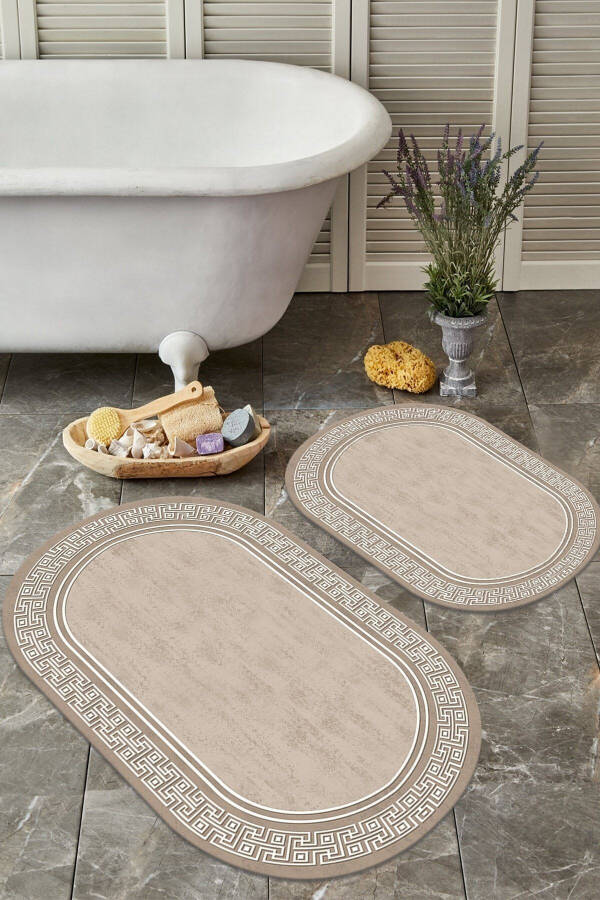 Non-Slip Washable 2 Piece Set 60x100 50x60 Bathroom Rug Bathroom Mat Toilet Set - 1