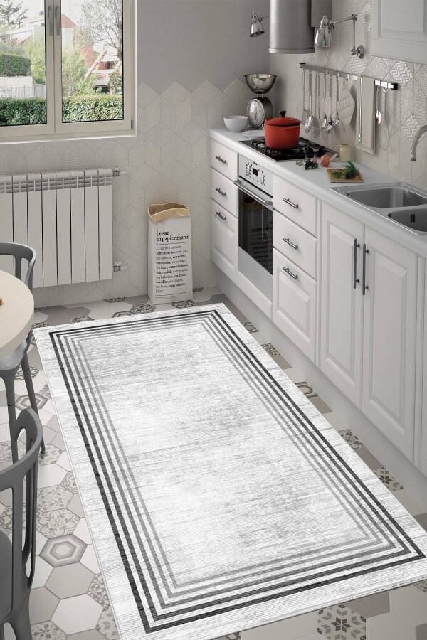 Non-Slip Washable Printed Rug Runner - 3