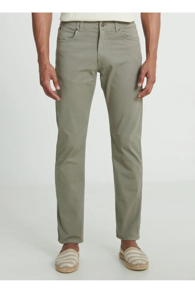 Normal Bel Slim Fit Kiremit Erkek Chino Pantolon L72AA5708A95 ExtremeMotion Slim Pan - 5