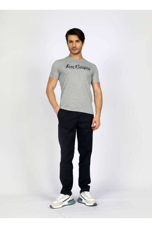 Normal Bel Slim Fit Lacivert Erkek Chino Pantolon 242 LCM 221016 NEW CHINO 2 LACİVERT - 1