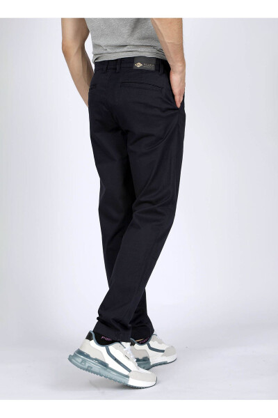 Normal Bel Slim Fit Lacivert Erkek Chino Pantolon 242 LCM 221016 NEW CHINO 2 LACİVERT - 4