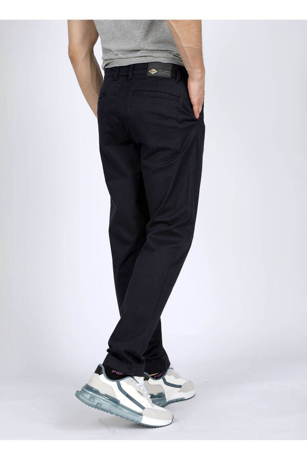 Normal Bel Slim Fit Lacivert Erkek Chino Pantolon 242 LCM 221016 NEW CHINO 2 LACİVERT - 4